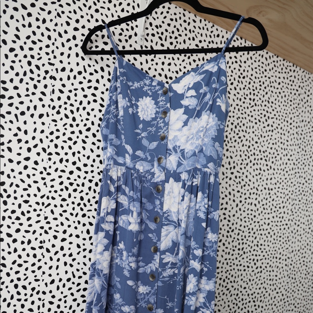 H&M blue midi dress
